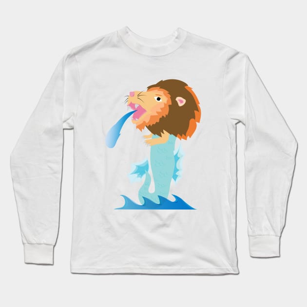 Merlion Long Sleeve T-Shirt by riomarcos